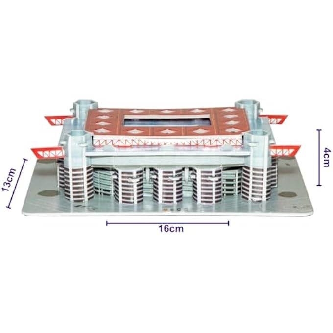 3D STADIUM PUZZLE SAN SIRO MINI UNIQUE & COLLECTIBLE MODEL ASSEMBLY BUILDING KIT FOR KIDS & ADULTS 49PCS - Image 4